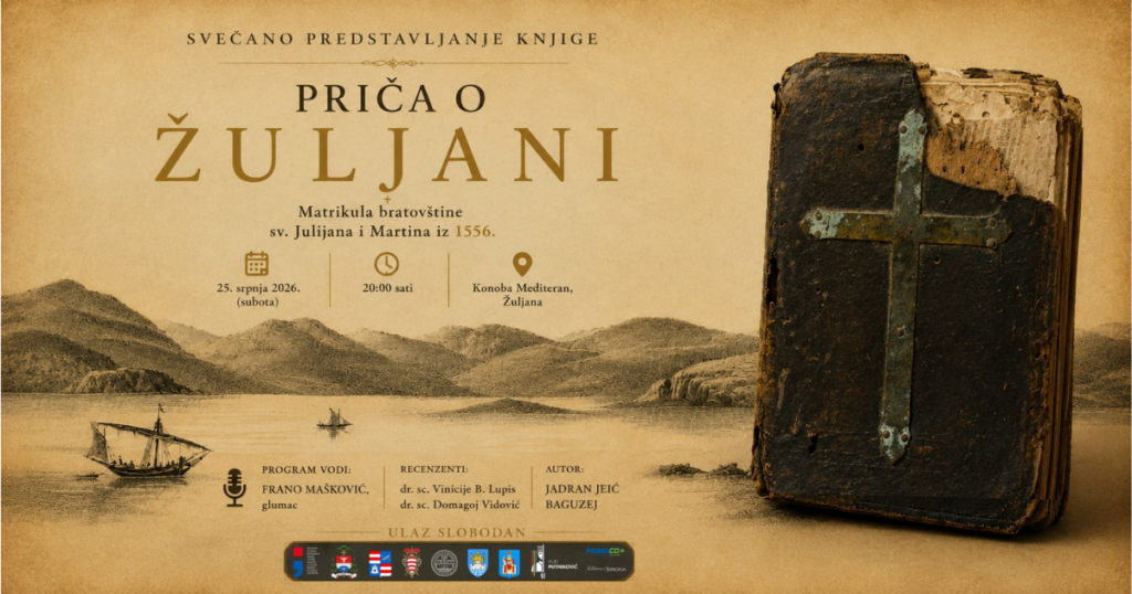 After ten years of research, the monograph “The Story of Žuljani” is being published—a book that presents new discoveries about the history of Pelješac.